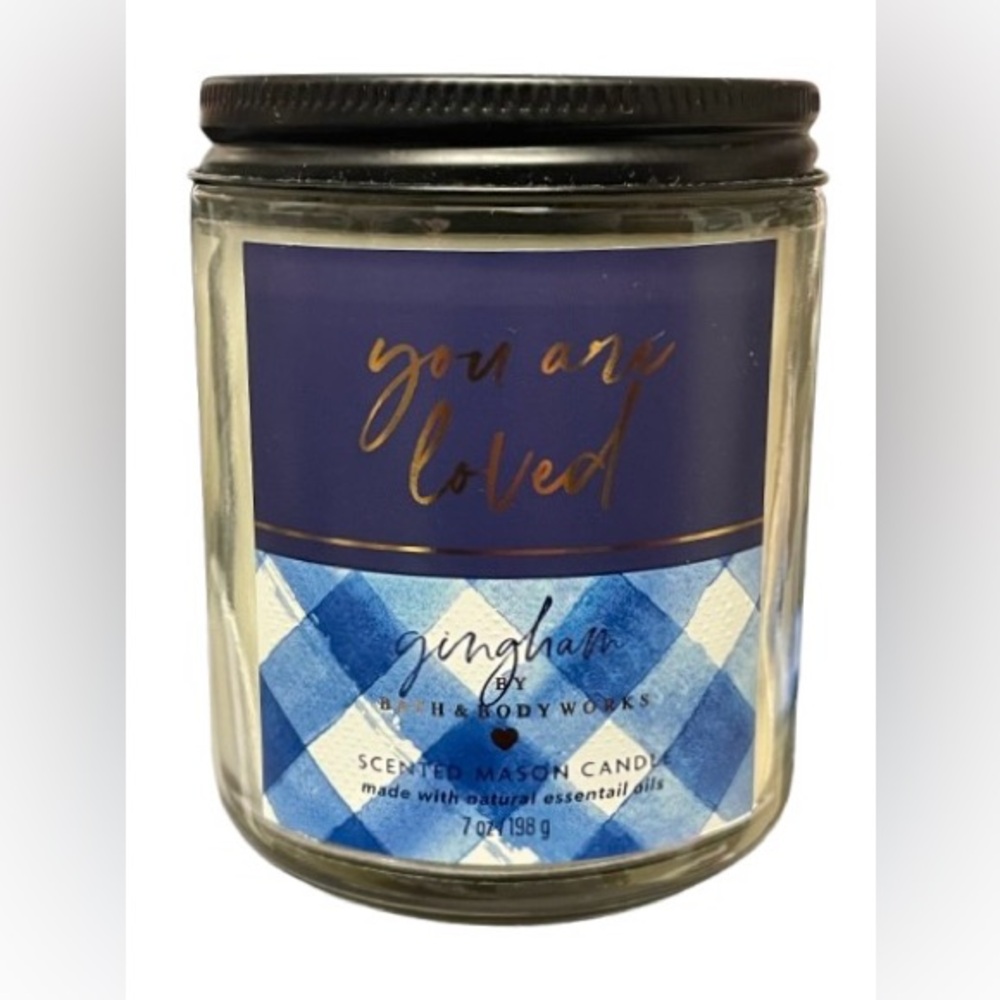 Bath & Body Works Gingham Single Wick Candle